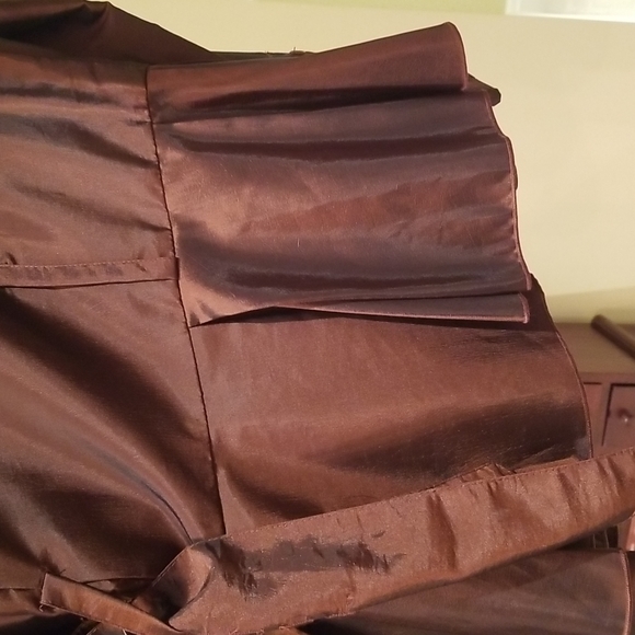 - - Agora chocolate brown blouse  size M. - Picture 2 of 6